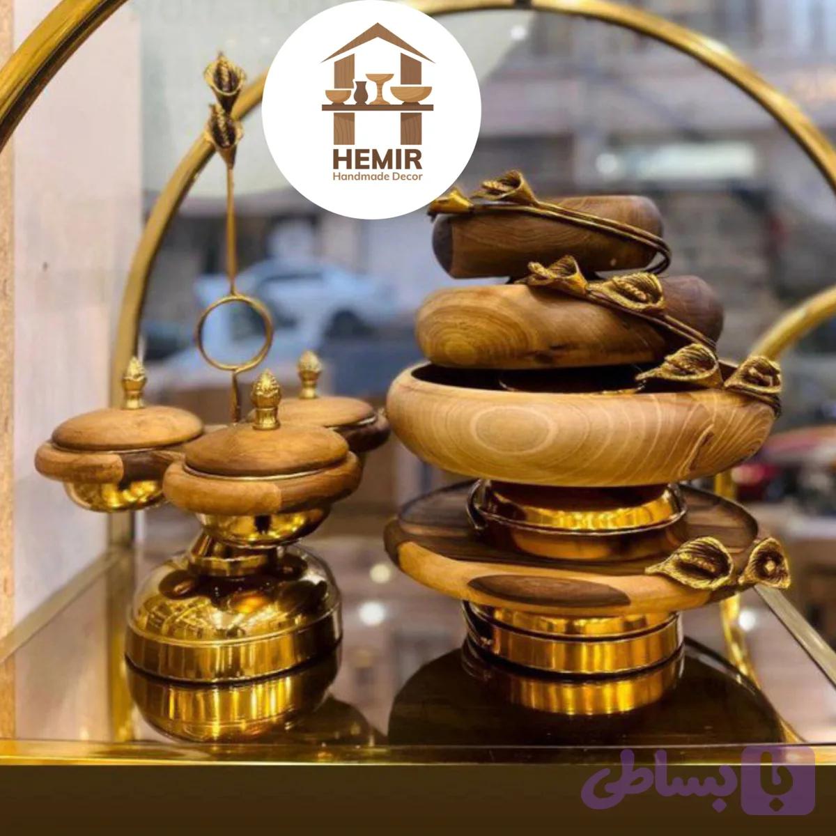 سرویس پذیرایی چوبی خمره ای مدل لیلیوم