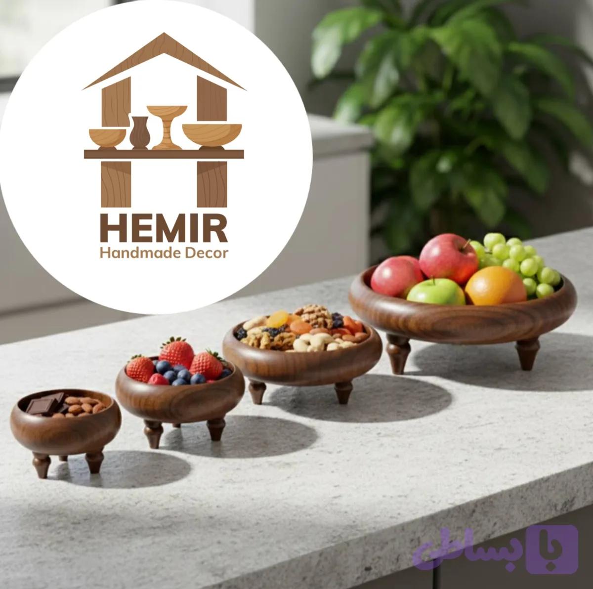 ست سرویس چوبی پذیرایی مدل سه پایه