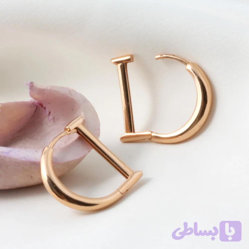 گوشواره ایینه ای ژوپینگ حرف D