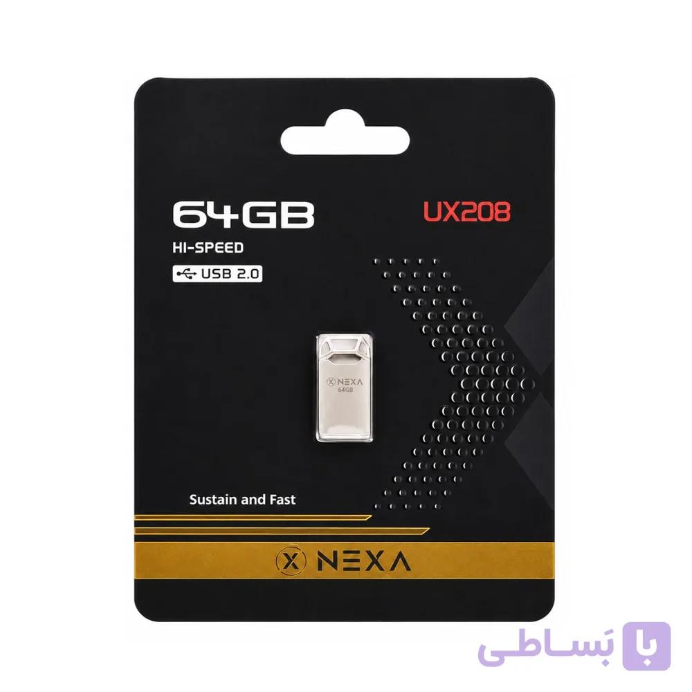 فلش مموری USB 2.0 نکسا مدل UX208 ظرفیت 64 گیگابایت — تصویر 1