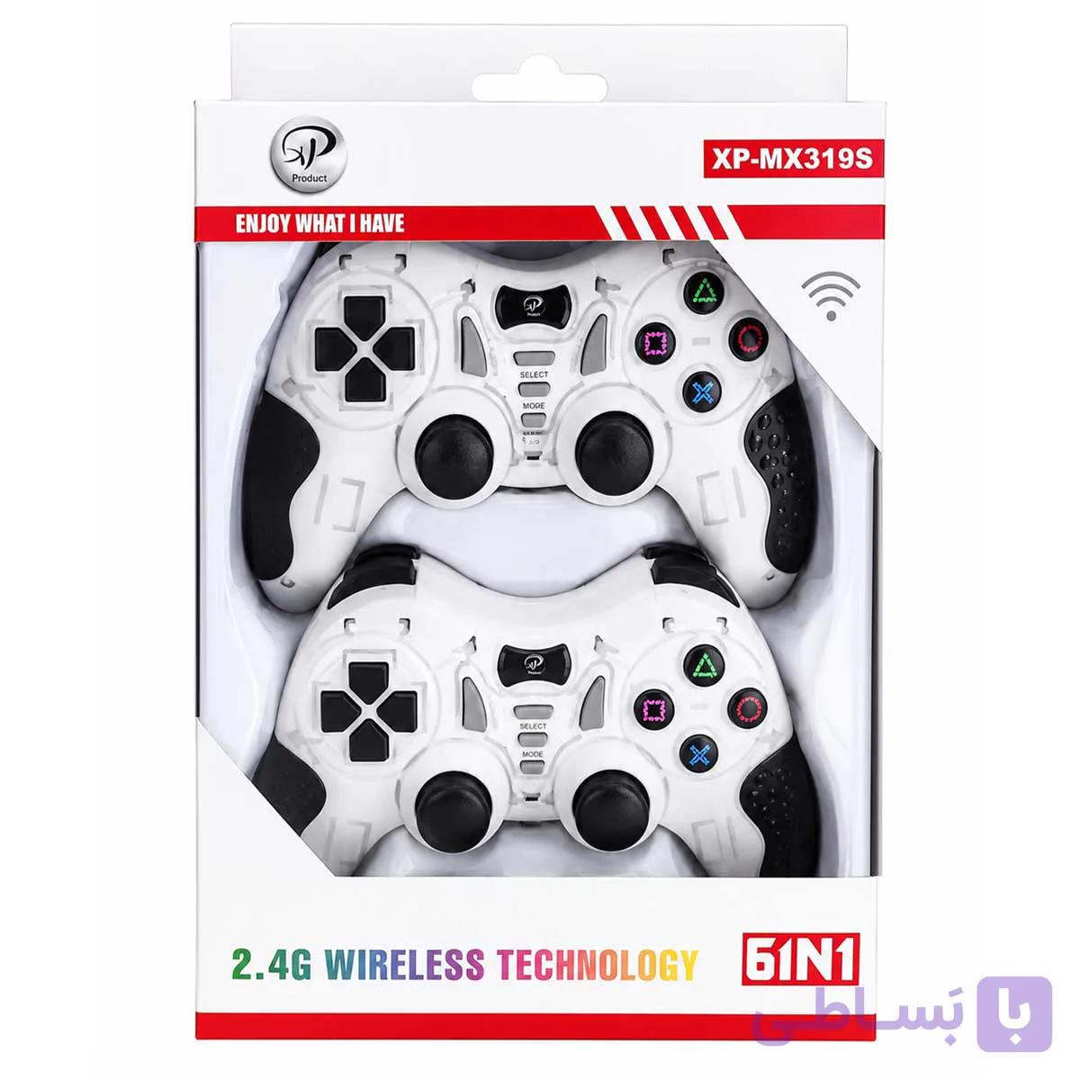 گیم پد دوبل شوک دار وایرلس ایکس پی مدل MX-319