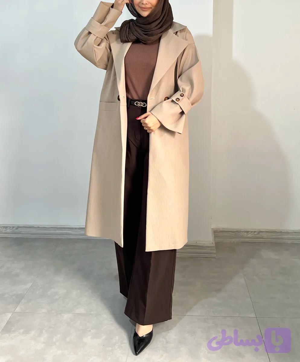 ترنج کت زنانه کتان