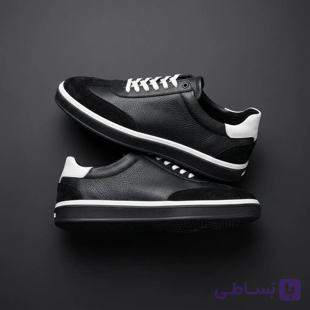کفش ونس چرم طبیعی مدل سامبا زنانه