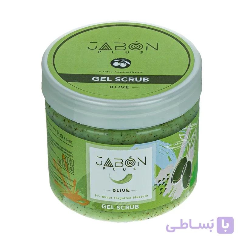 ژل اسکراب لایه بردار پوست ژبن پلاس مدل Olive وزن 750 گرم