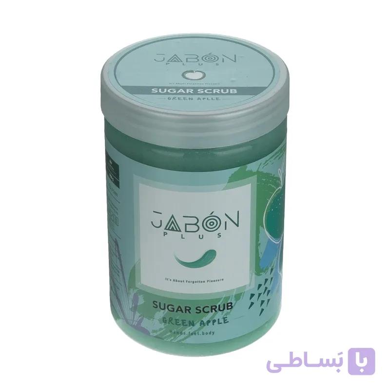 اسکراب شکری لایه بردار پوست ژبن پلاس مدل Green Apple وزن 900 گرم