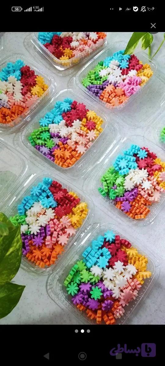 قند رنگی طرح گل مینا صد گرمی