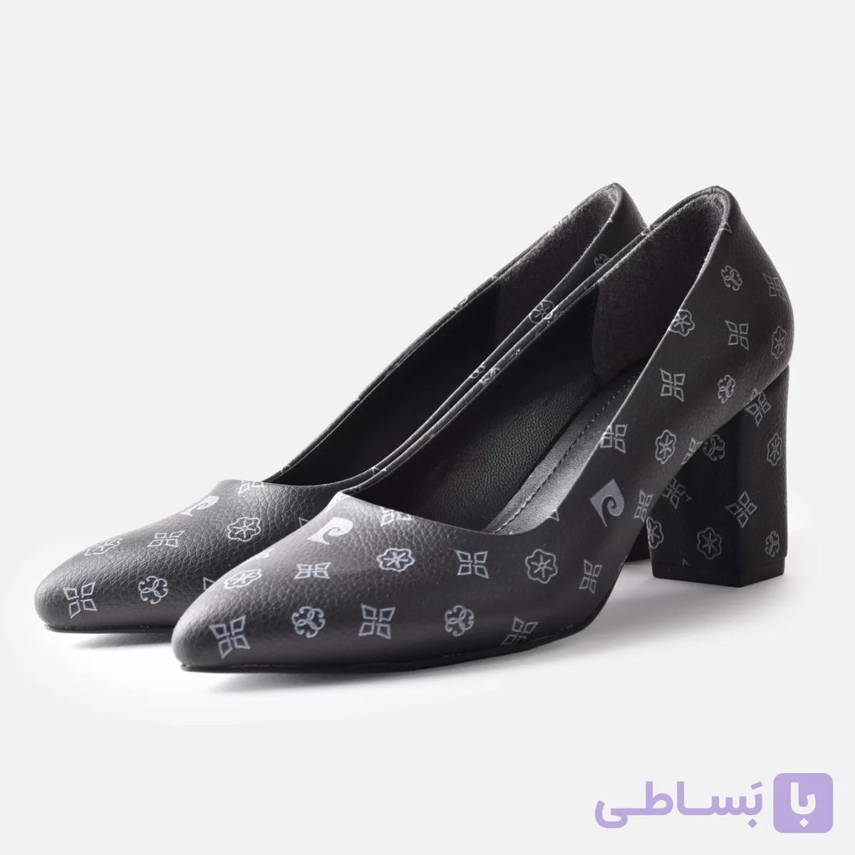 کفش پامپ مجلسی زنانه Nera Fiorita با پترن ژئومتریک فلورال، برش گلویی مدرن و پاشنه بلاک راحت — تصویر 1