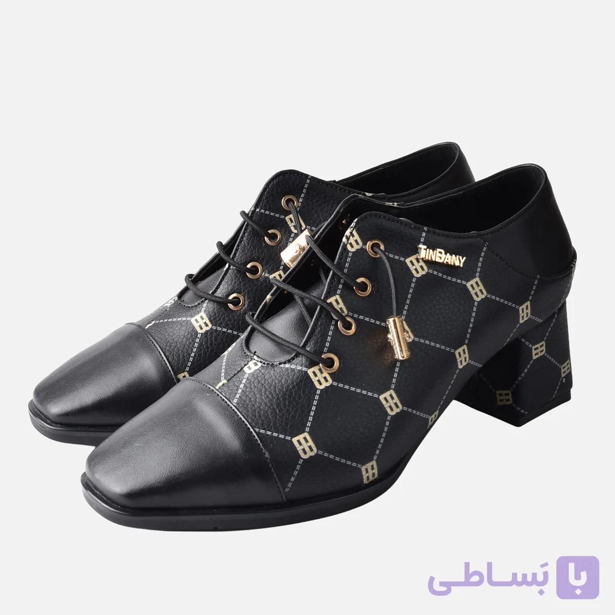 کفش زنانه مشکی Nera Decisa | بوت بندی پاشنه‌دار تین‌بانی — تصویر 1