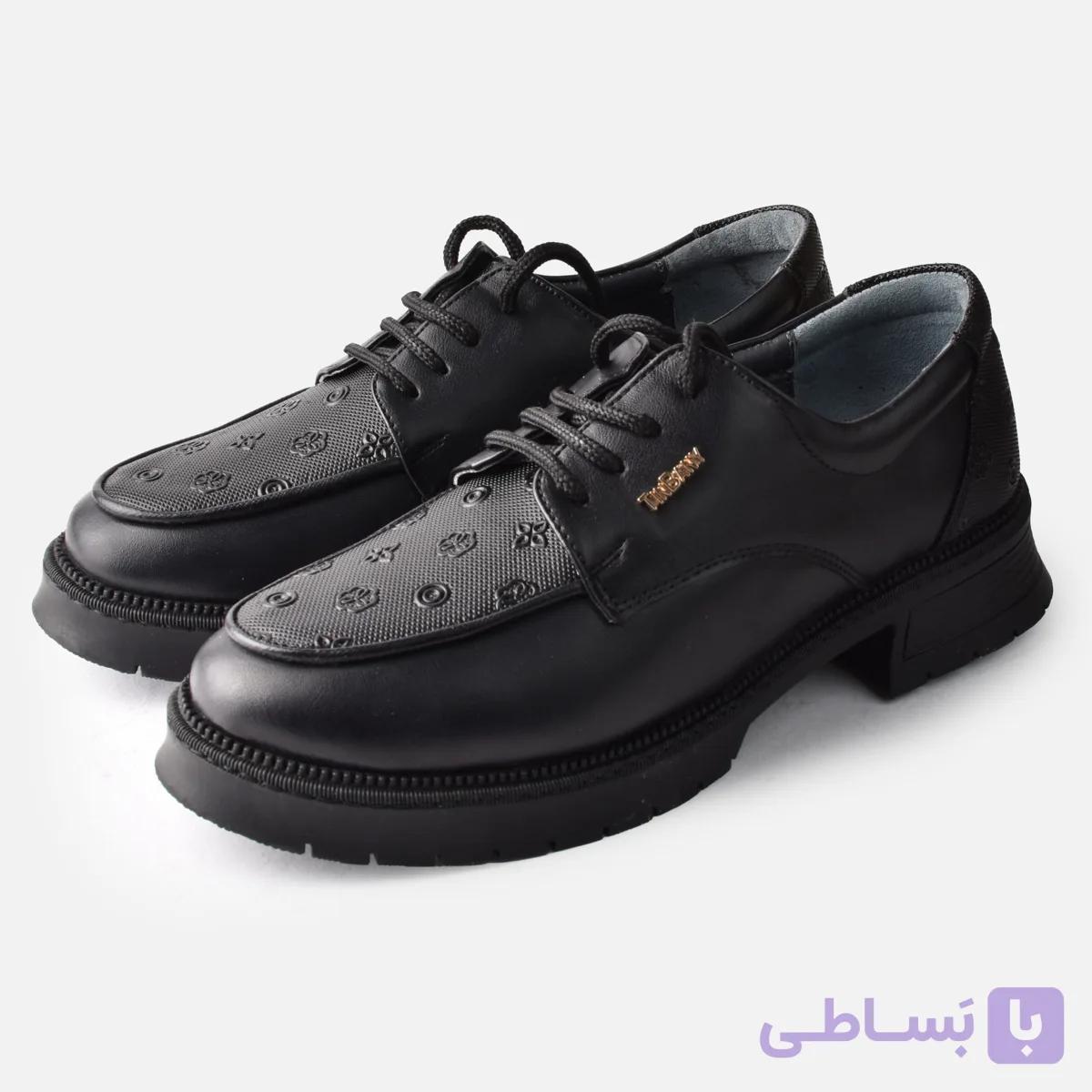 کفش زنانه مشکی Nera Urbana | کفش بندی زیره ضخیم تین‌بانی — تصویر 1