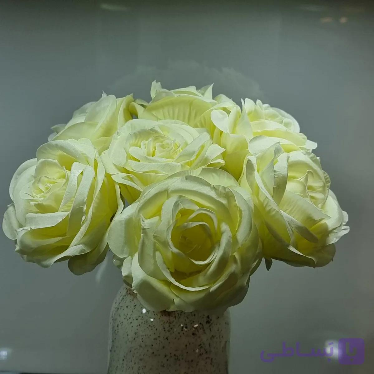 دسته رز باز فرانسوی ۷ عددی | هدیه لاکچری و قیمت مناسب — تصویر 1