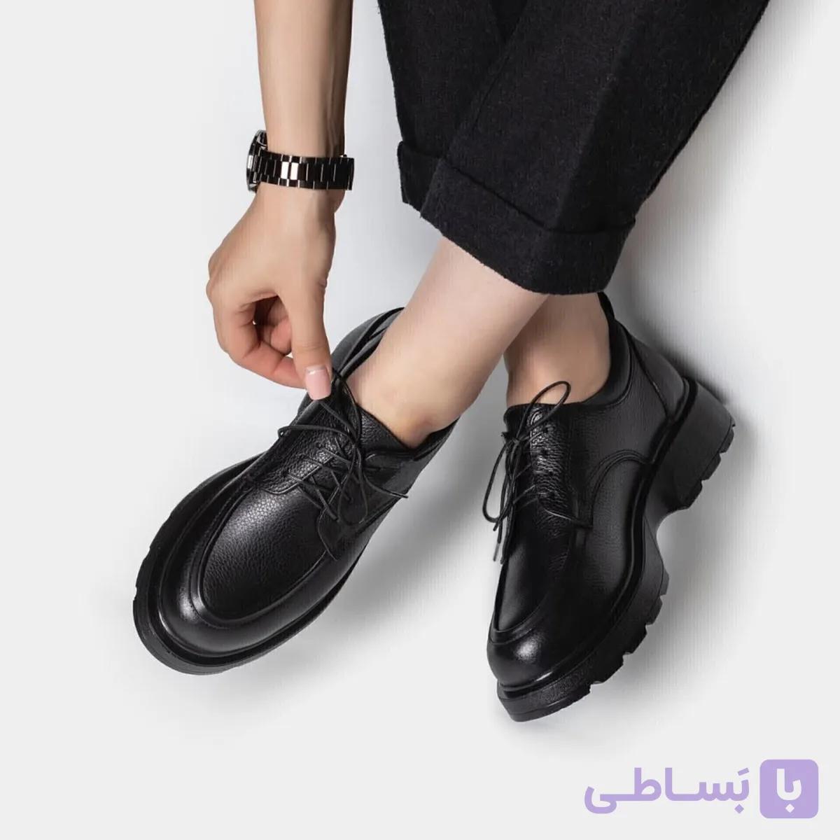 کفش زنانه چرم دایموند تبریز مدل گرند