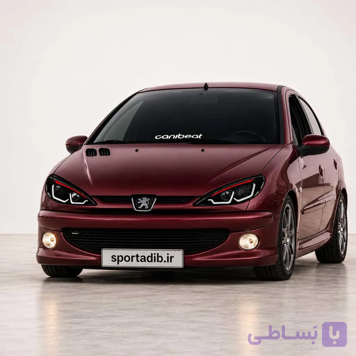 چراغ جلو اسپرت 206 طرح E40 رانینگ — تصویر 1
