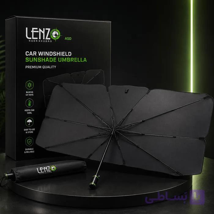 چتر آفتابگیر خودرو مارک لنزو