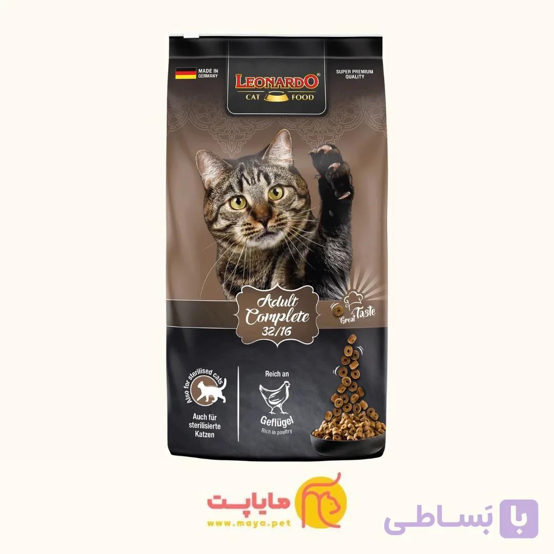 غذای خشک گربه مدل Complete باطعم مرغ لئوناردو LEONARDO — تصویر 1