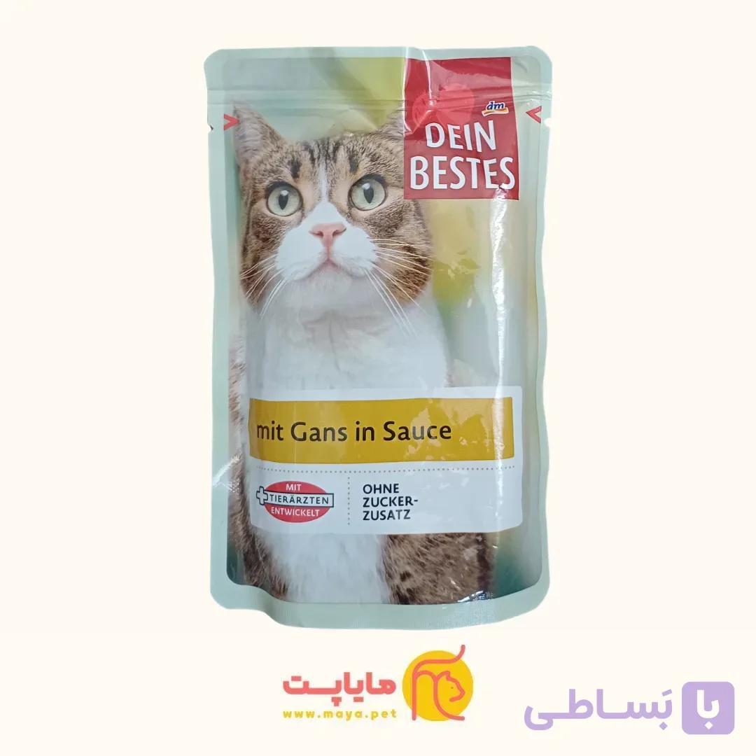 پوچ گربه باطعم مرغ و اردک در سس دین بست ۱۰۰گرمی — تصویر 1