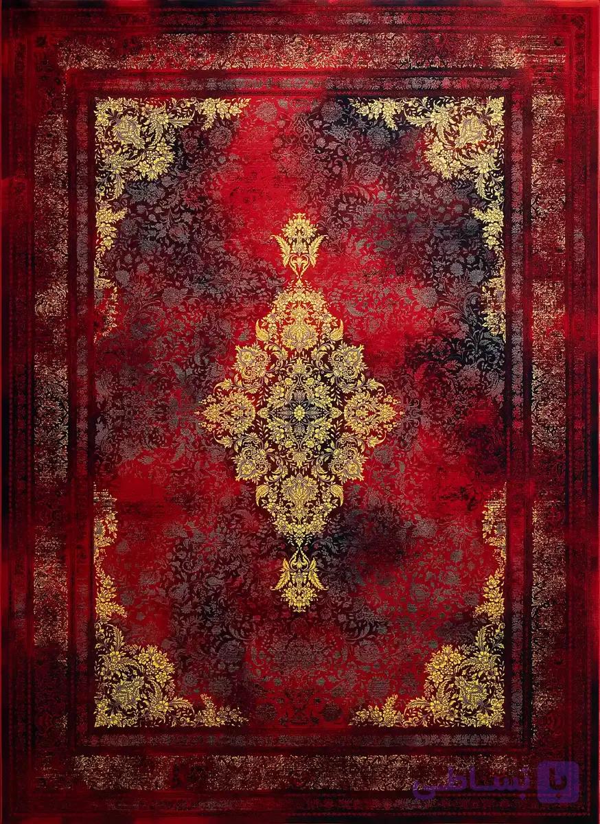 فرش ماشینی وینتیج کیان مدل هرمان لاکی ۱۲۰۰ شانه — تصویر 1