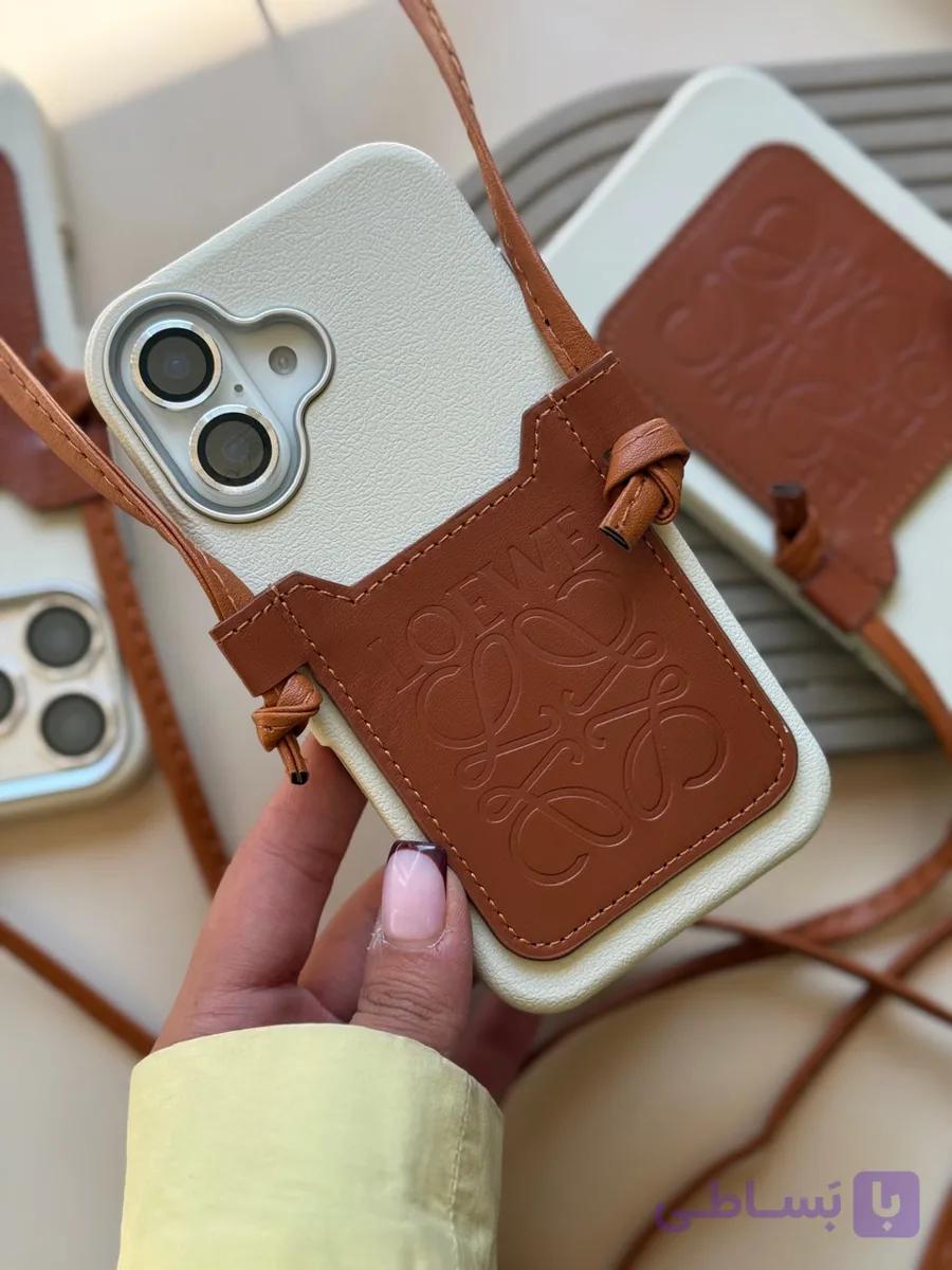 قاب Loewe چرمی جاکارتی دار بند بلند — تصویر 1
