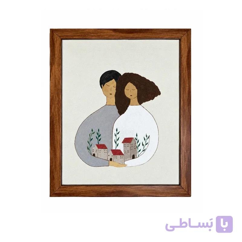 تابلو نقاشی رنگ روغن به سبک مینیمال طرح زوج مدل minimzoj - تعمیر چرم صندلی چرم داشبورد مبل چرم تعمیرات مبلمان ترمیم چرم خودرو داشبورد ماشین