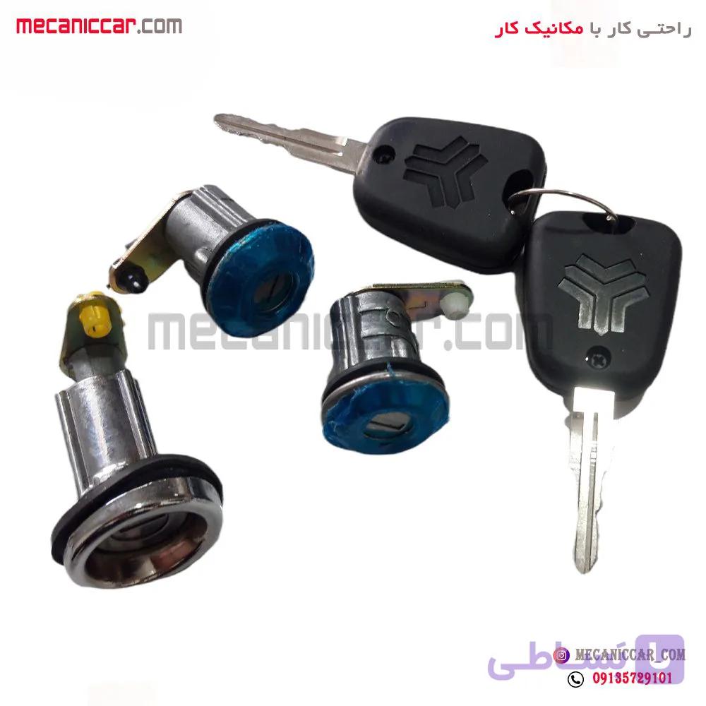 قفل سوئیچی درب های جانبی و صندوق عقب پراید (سه گانه) نصیری — تصویر 1