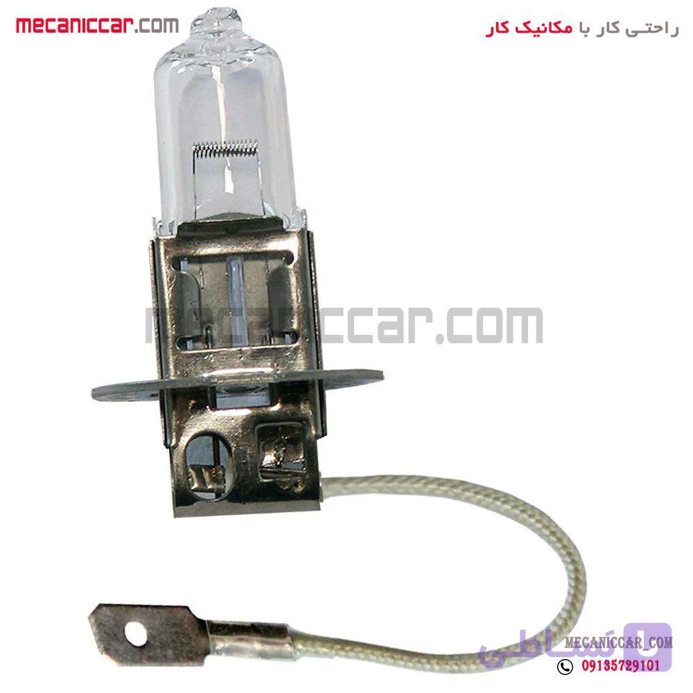 لامپ چراغ مه شکن سیم دار یخی H3 12V 100W سمند