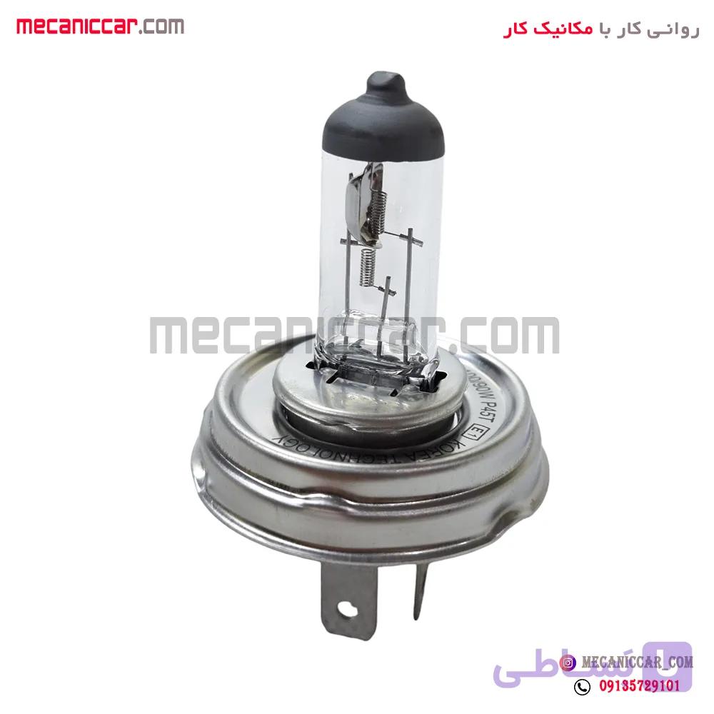 لامپ چراغ جلو گرد وات بالا H4 12V 100/90W یخی پیکان — تصویر 1