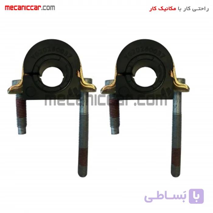 لاستیک موجگیر چاکدار طرح جدید با بست و پیچ پژو 405 و پارس و سمند — تصویر 1