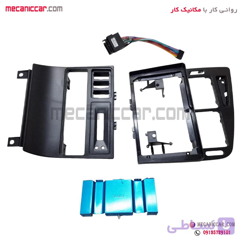 قاب دور دریچه هوا کولر و بخاری و ضبط وسط داشبورد مانیتوردار پژو 405 و پارس قدیم — تصویر 1