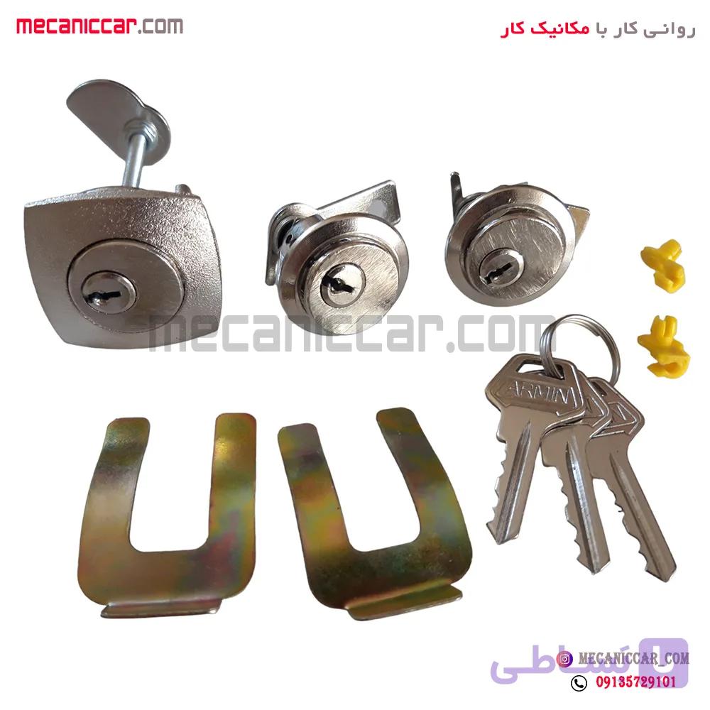 قفل سوئیچی درب های جانبی و صندوق ضد سرقت پراید (سه گانه) تیتان — تصویر 1