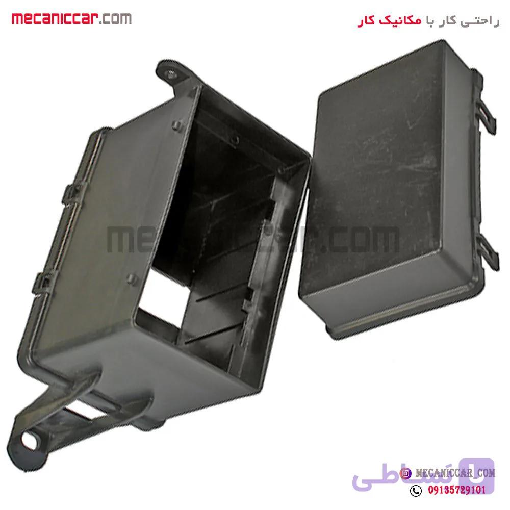 مجموعه قاب کامل جعبه فیوز (محفظه درب بالا و پایین) پژو ۴۰۵ دیناپارت — تصویر 1