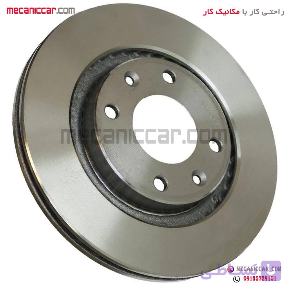 دیسک ترمز چرخ جلو پژو ۲۰۶ تیپ 5 ایساکو (پک دو عددی) — تصویر 1