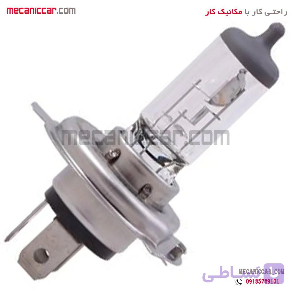 لامپ چراغ جلو سه خار وات پایین پژو 405 و پراید و l90 ال نود H4-12V60/55W — تصویر 1