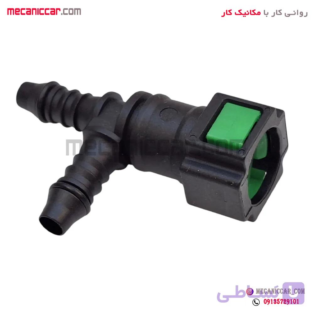 سوکت لوله (شیلنگ) بنزین سه راهی دنده ای تپش صنعت (106) — تصویر 1