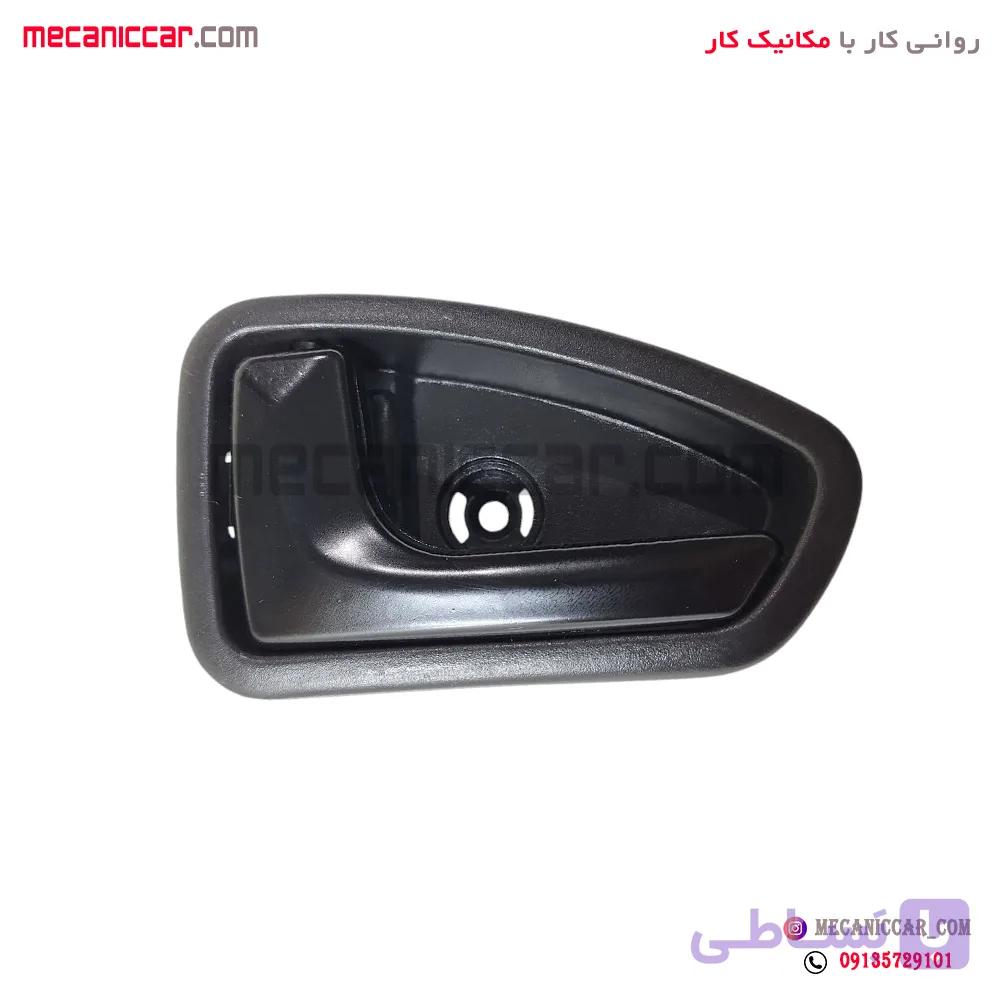 دستگیره درب بازکن داخلی راست فلزی مشکی پراید 131 و 111 — تصویر 1