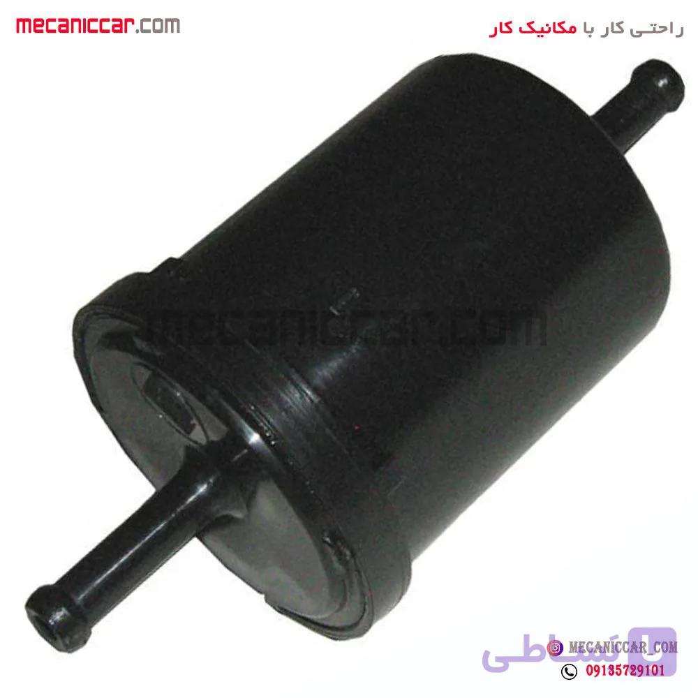 فیلتر (صافی) بنزین فلزی 2 سر صاف بدون براکت پراید پاسارگاد