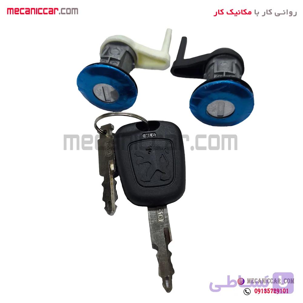 قفل سوئیچی درب های جانبی پژو 206 (سوئیچ دوگانه) نصیری — تصویر 1