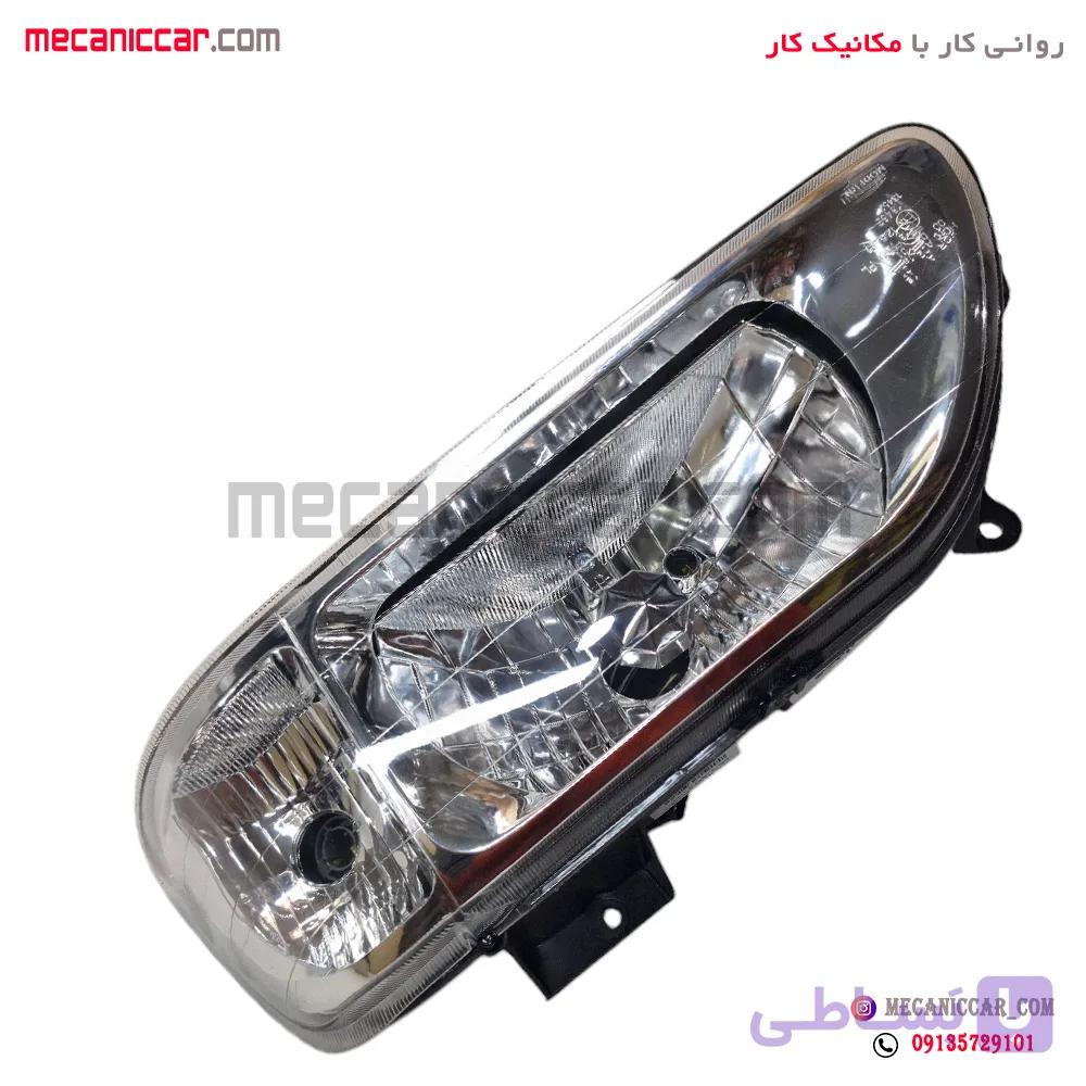 چراغ جلو تنظیم دستی چپ دودی پراید ۱۳۱ — تصویر 1