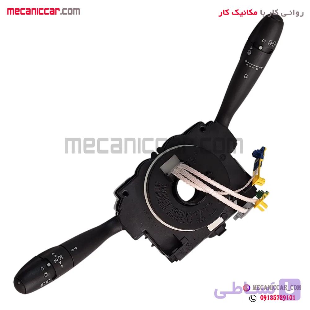 مجموعه دسته راهنما و چراغ و برف پاکن مشکی پژو 206 قدیم ایساکو (com2000) — تصویر 1