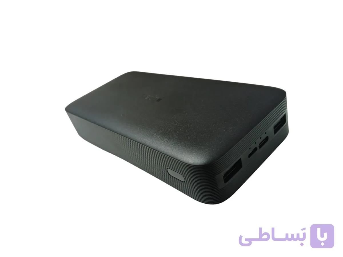 پاور بانک شارژ 20000 مشکی  18W شیائومی  pb200lzm فست شارژ با گارانتی اصلی — تصویر 1