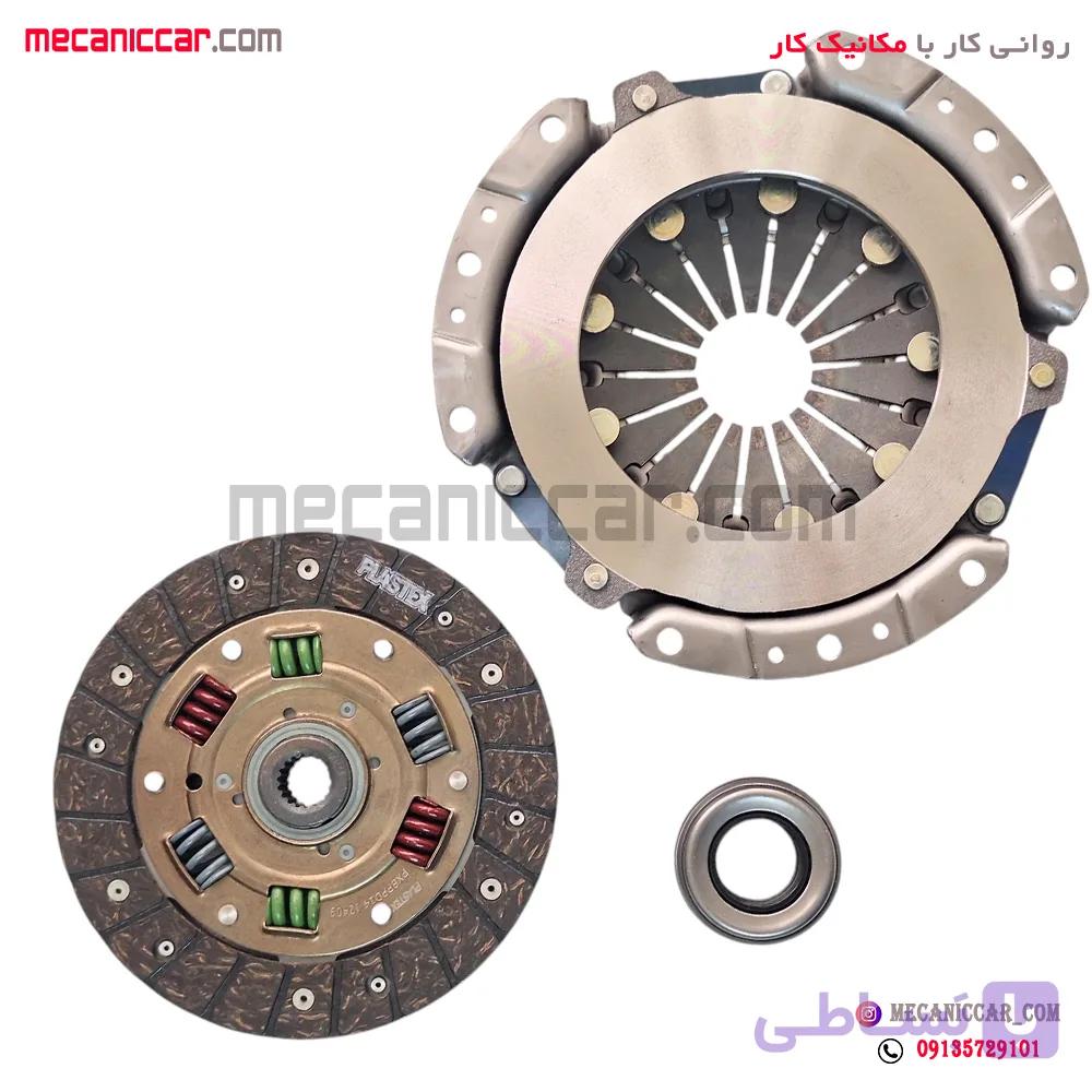 دیسک و صفحه کامل (کیت کلاچ) 6 فنره پراید پلاستکس — تصویر 1