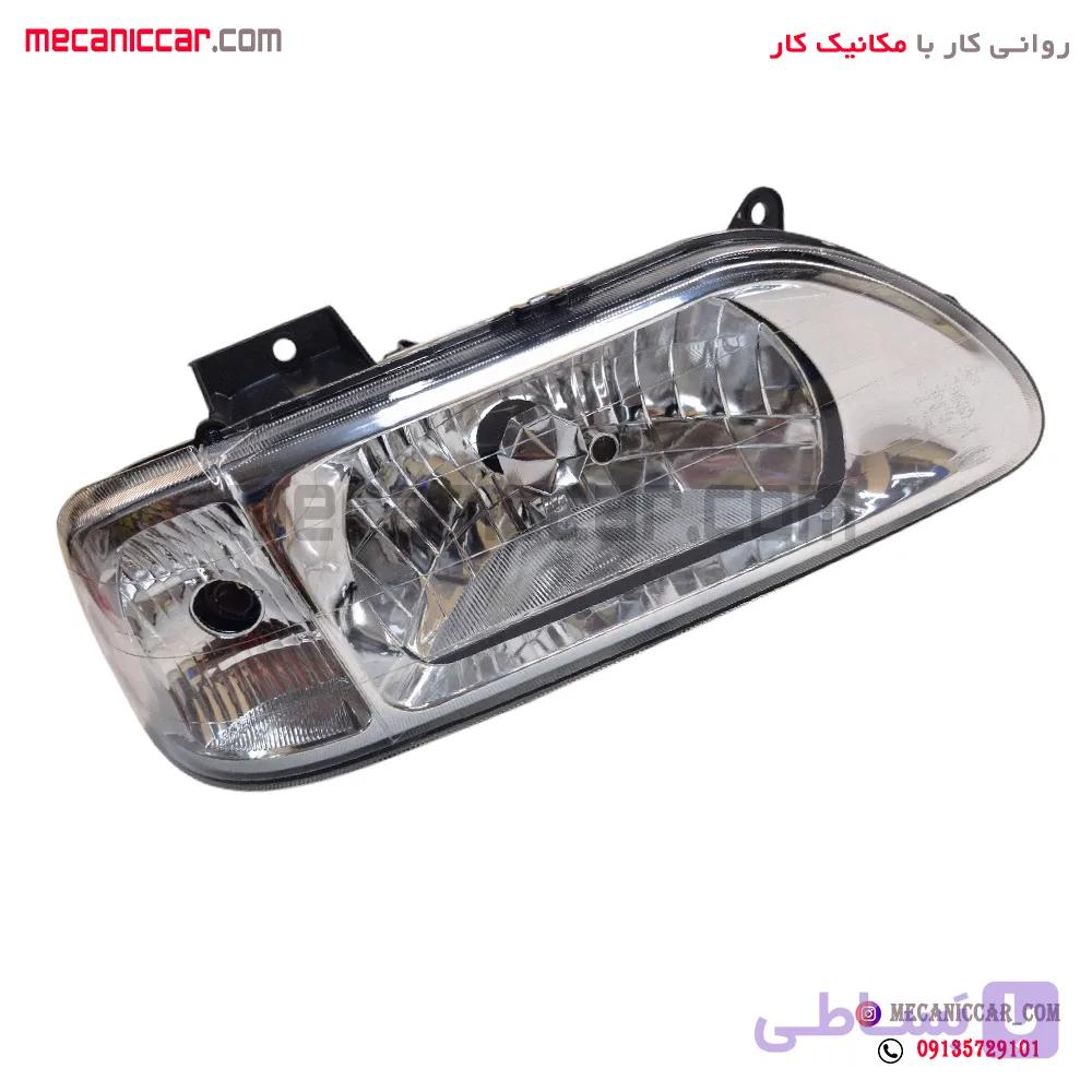چراغ جلو تنظیم دستی راست دودی پراید ۱۳۱ — تصویر 1