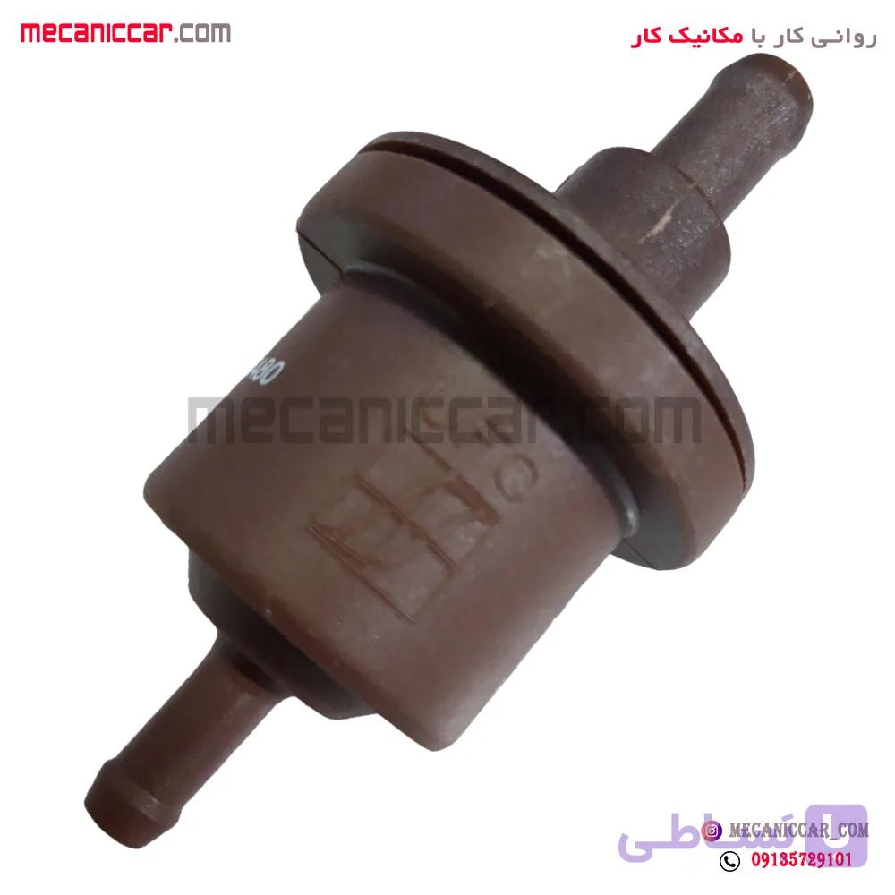شیر برقی (رله) کنیستر بنزین قهوه ای ساژم پژو 405 و پراید و 206 دناکو — تصویر 1