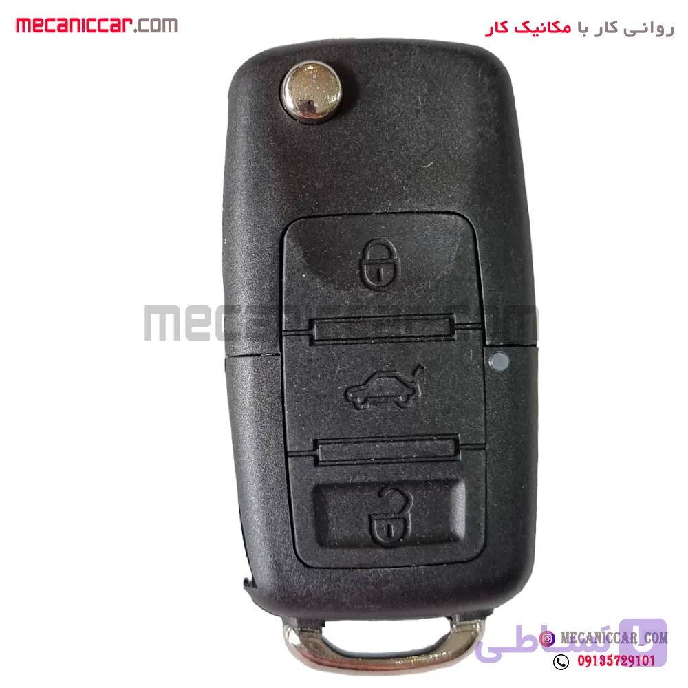 قاب ریموت چاقویی 2 دکمه پژو 405 و پارس — تصویر 1