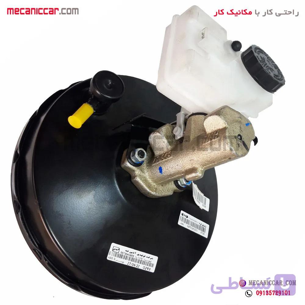 بوستر ترمز کامل با پمپ ۹ اینچ ABS (با پمپ 22) پژو 405 و پارس — تصویر 1