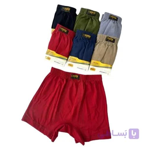 شورت پادار پسرانه پنبه سوپر ( 12 عددی ) — تصویر 1