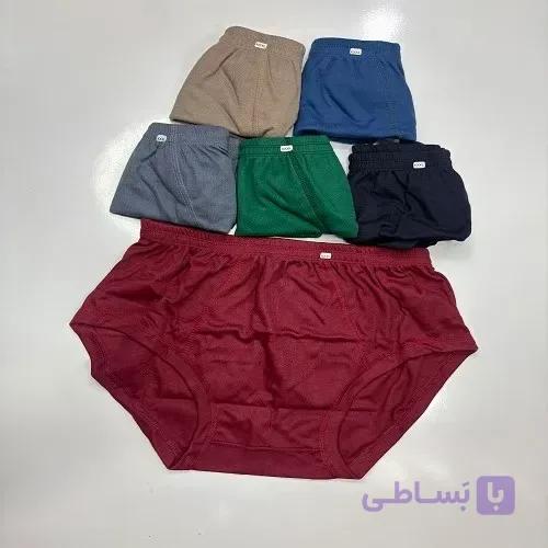 شورت پادار مردانه پلی استر پنبه اقتصادی ( 12 عددی ) — تصویر 1