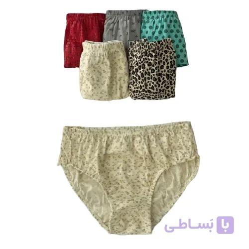 شورت اسلیپ زنانه نخ پنبه راکتیو ( 12 عددی ) — تصویر 1