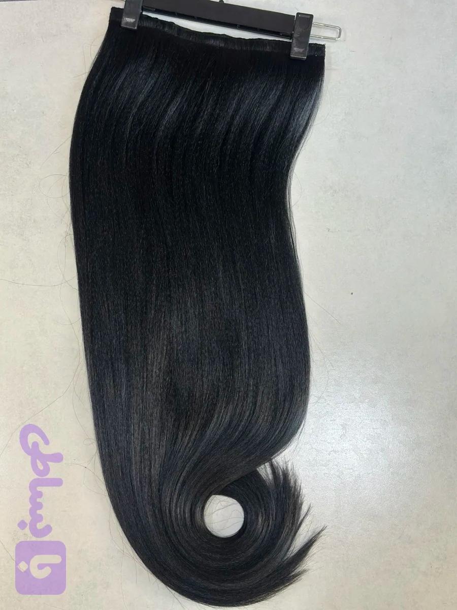 اکستنشن ۵ گیره مشکی پر کلاغی ۹۰ س