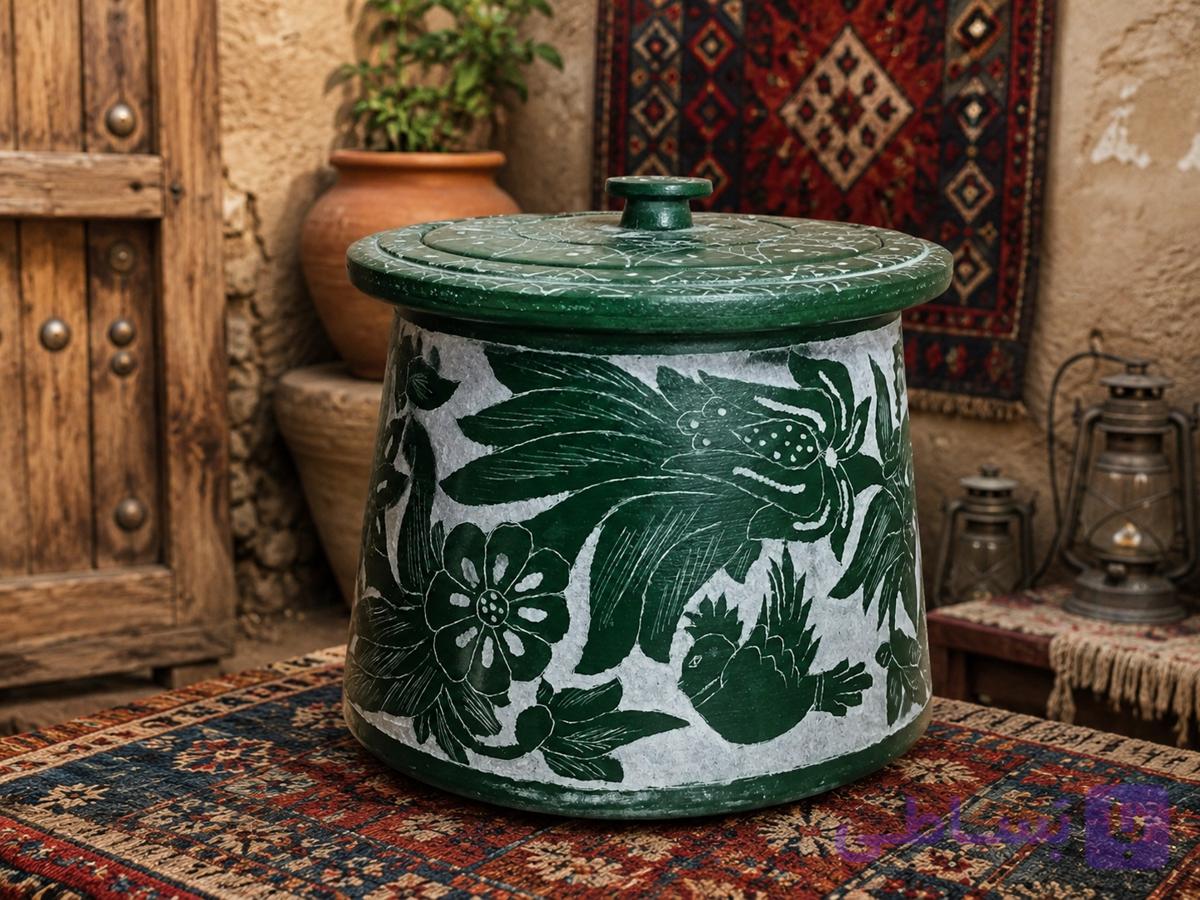 دیزی سنگی 8نفره طرح دار
