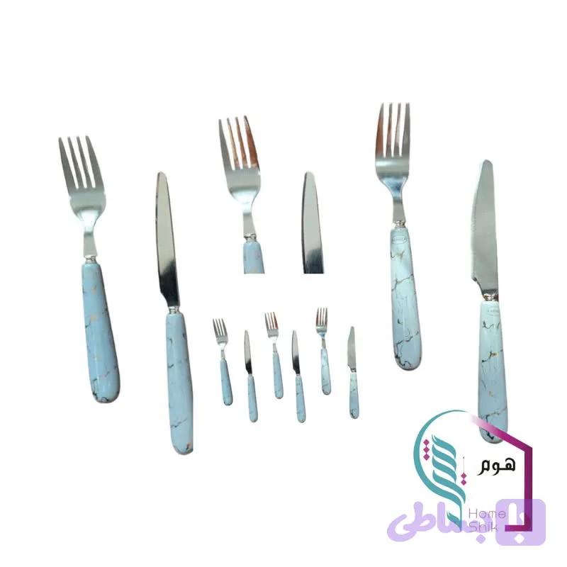 ست کارد و چنگال 12 پارچه سرامیکی