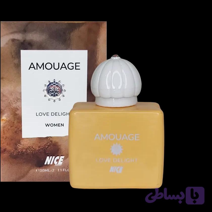 ادکلن ميني 30 میل طرح مارک نايس لاو دیلایت از برند آمواجDELIGHT LOVE AMOUAGE